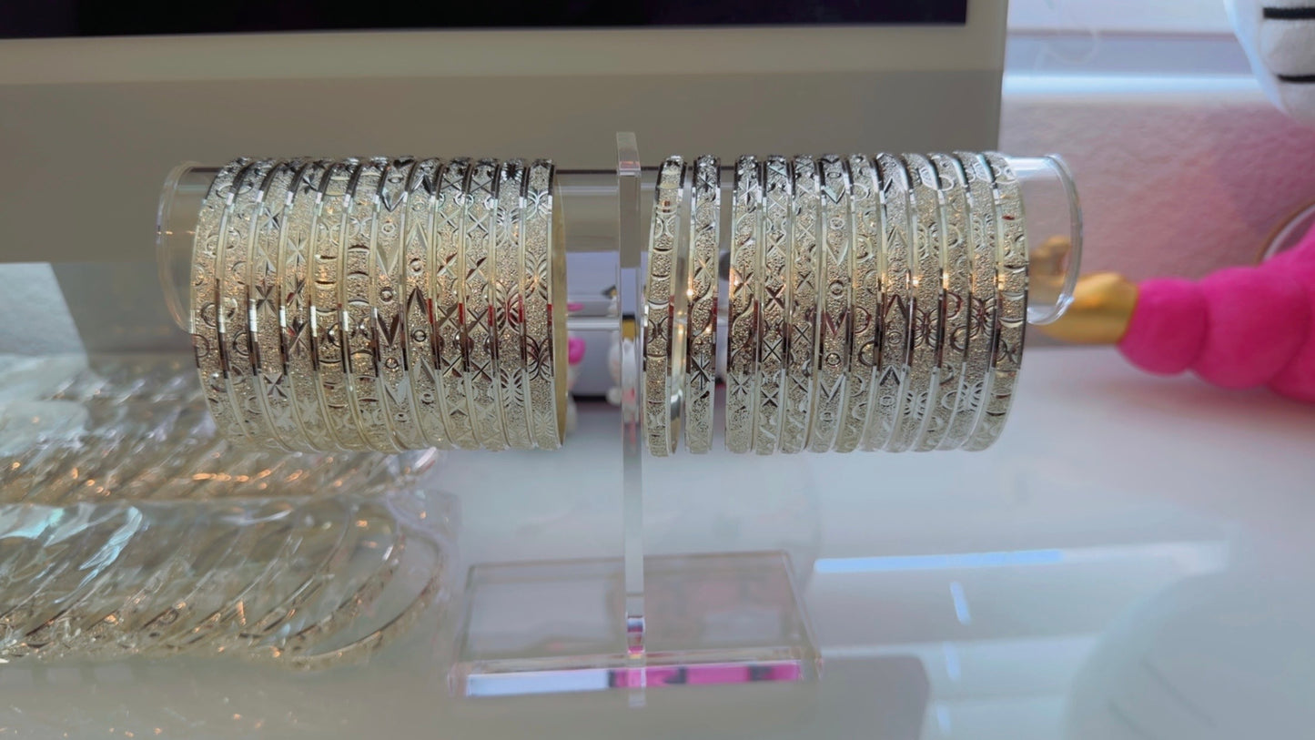 (3) Stacked Candy Bangles